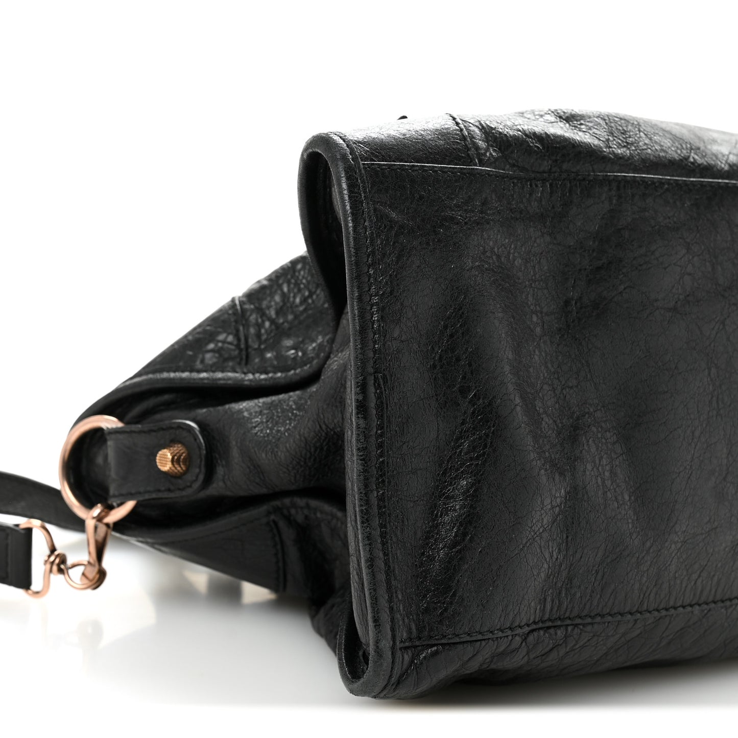 Agneau Giant 21 Rose Gold  Hardware Part Time Black