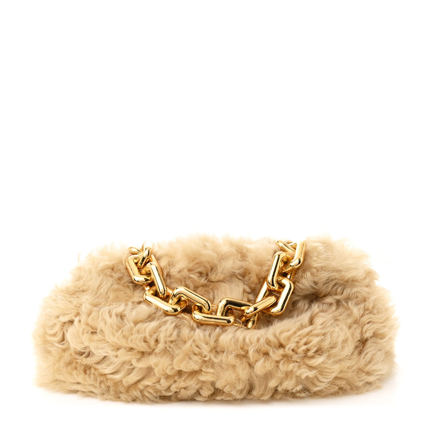 Shearling Lambskin The Pouch Chain Porridge