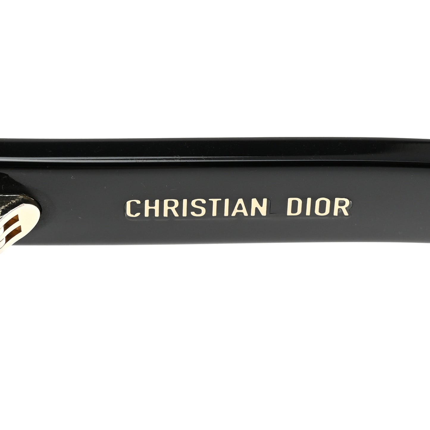 Acetate Diorsignature S1U Square Sunglasses Black