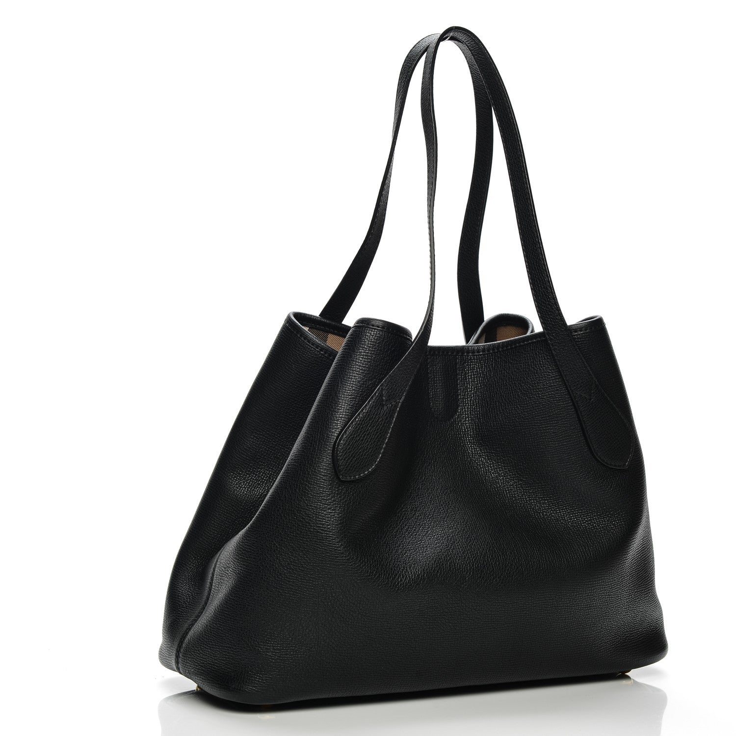 Burberry Grainy Calfskin Medium Honeybrook Tote Black 3 of 7