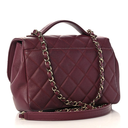 Chanel Caviar Quilted Medium Business Affinity Flap Burgundy 3 of 10
