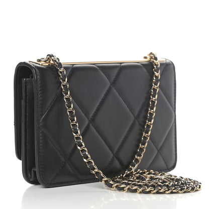 Chanel Lambskin Quilted Trendy CC Wallet On Chain WOC Black 3 of 15