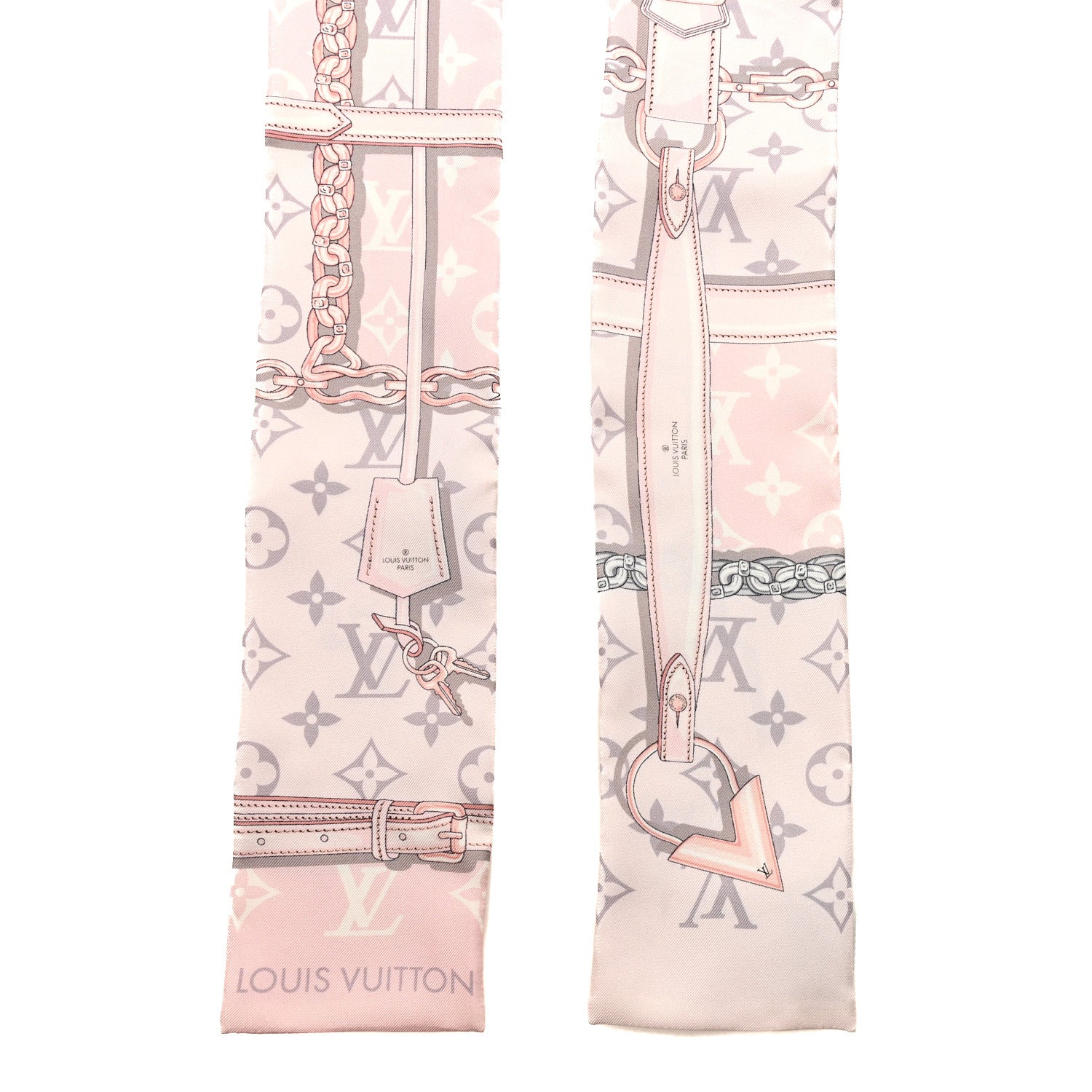 Louis Vuitton Silk Monogram Confidential Bandeau Light Pink 2 of 3