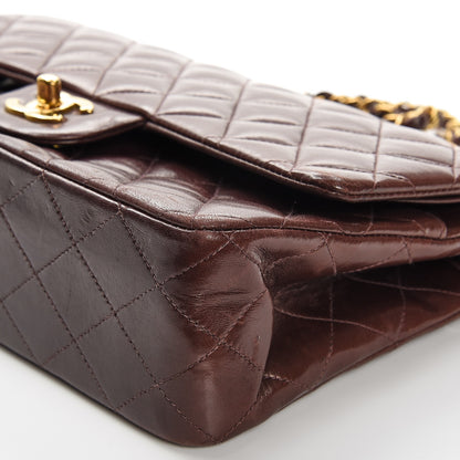 Chanel Lambskin Quilted Medium Double Flap Brown 14 of 19