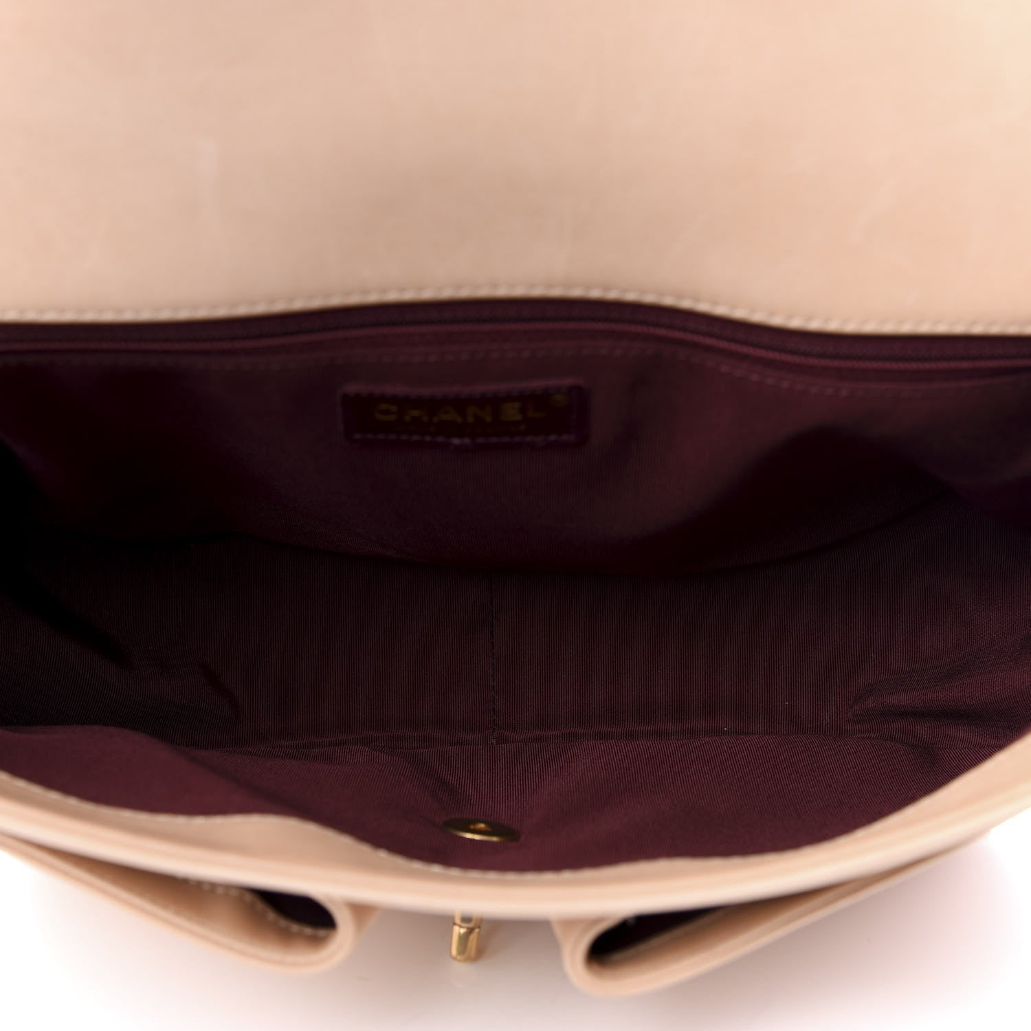 Chanel Calfskin Stitched Small Paris in Rome Messenger Beige 4 of 8