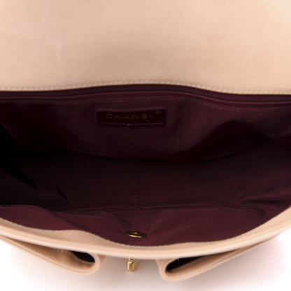 Chanel Calfskin Stitched Small Paris in Rome Messenger Beige 4 of 8