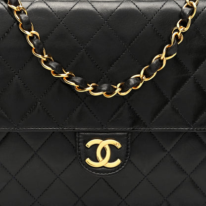 Chanel Lambskin Quilted Medium Single Flap Black 8 of 10