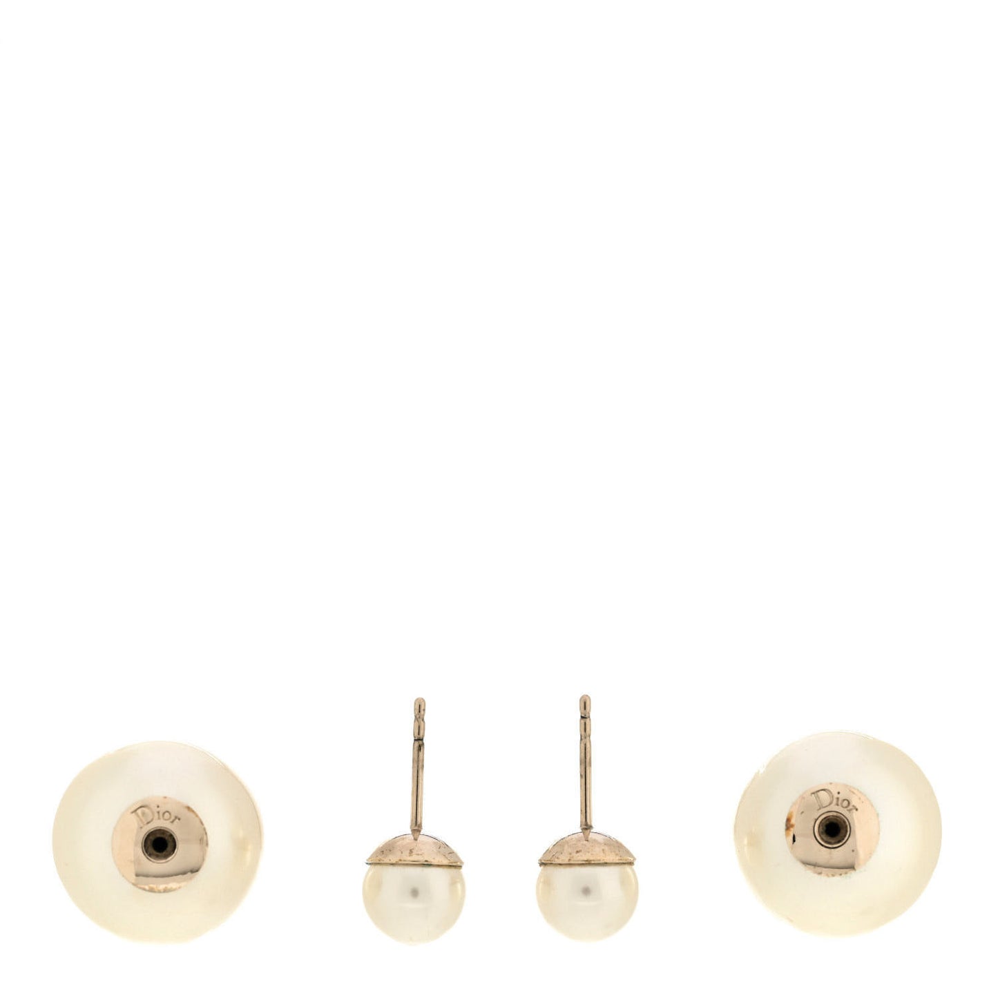 Pearl Mise En Dior Tribal Earrings Gold