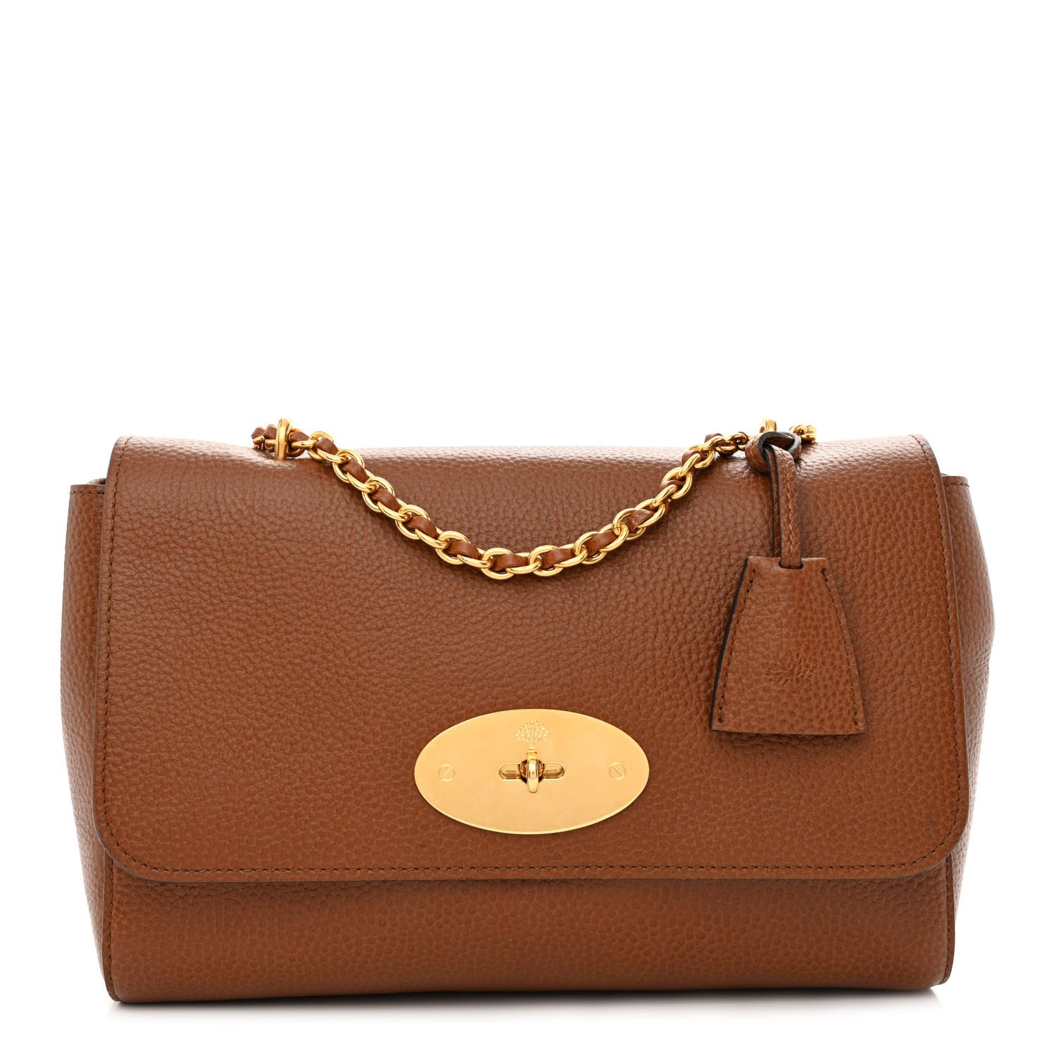 Mulberry Small Classic Grain Calfskin Medium Lily Flap Oak 1 of 10