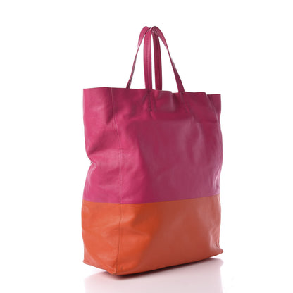 Celine Lambskin Vertical Bi-Color Cabas Hibiscus 3 of 13
