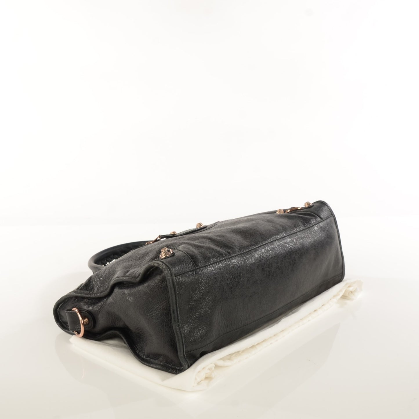 Agneau Giant 12 Rose Gold Hardware City Black