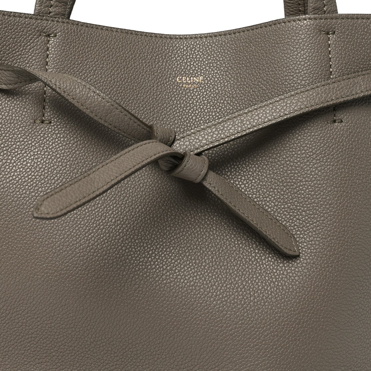 Celine Soft Grained Calfskin Small Belt Cabas Phantom Taupe 8 of 10