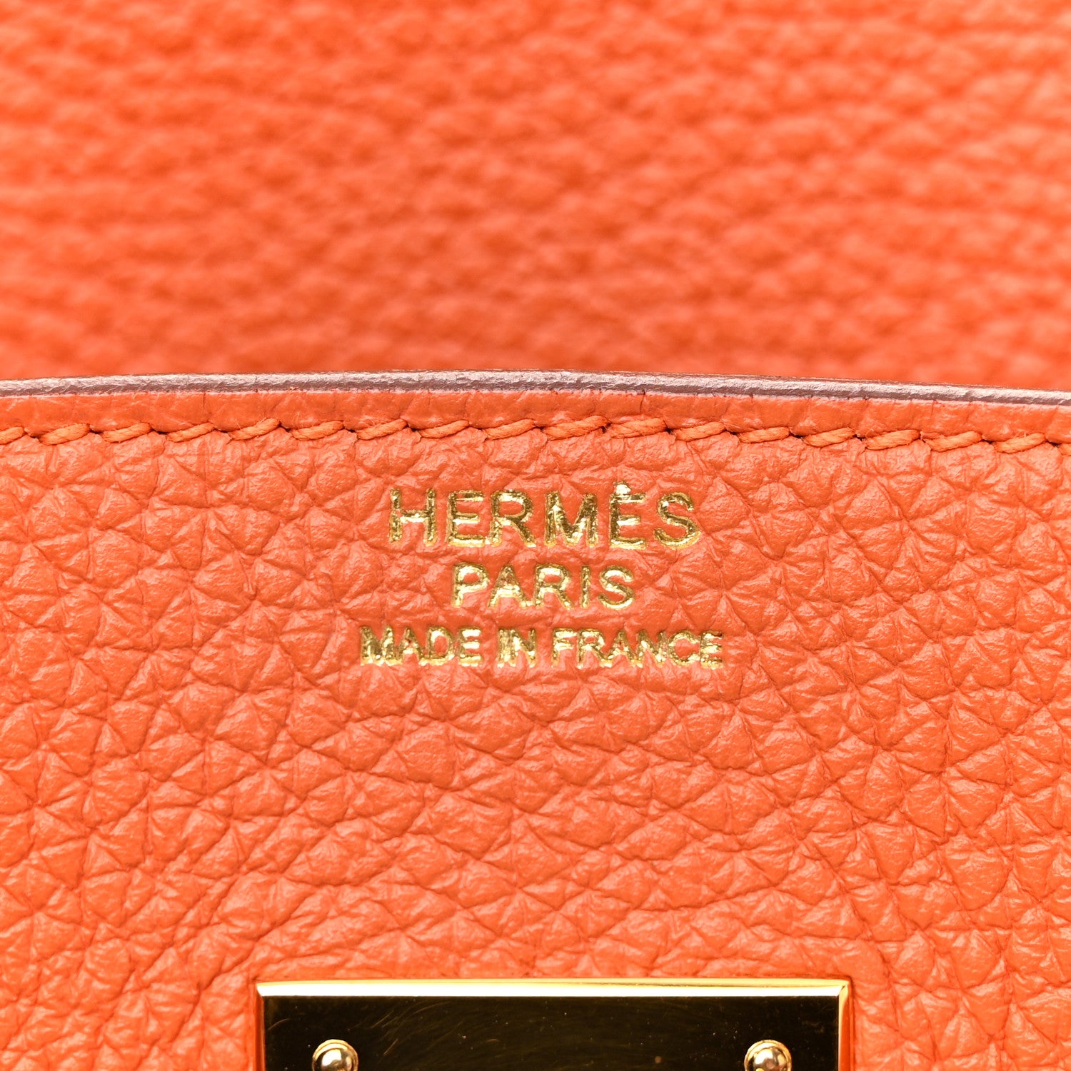 Hermes Togo Birkin 30 Orange 6 of 16