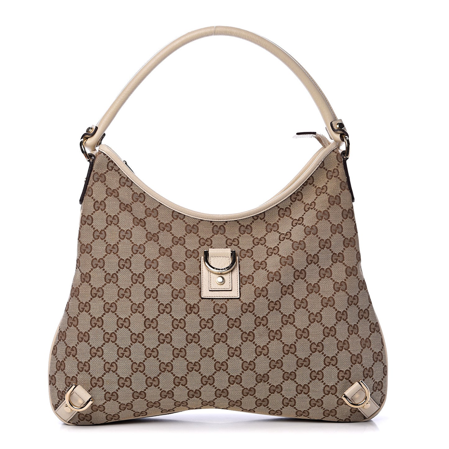 Monogram Large Abbey D Ring Hobo Off White