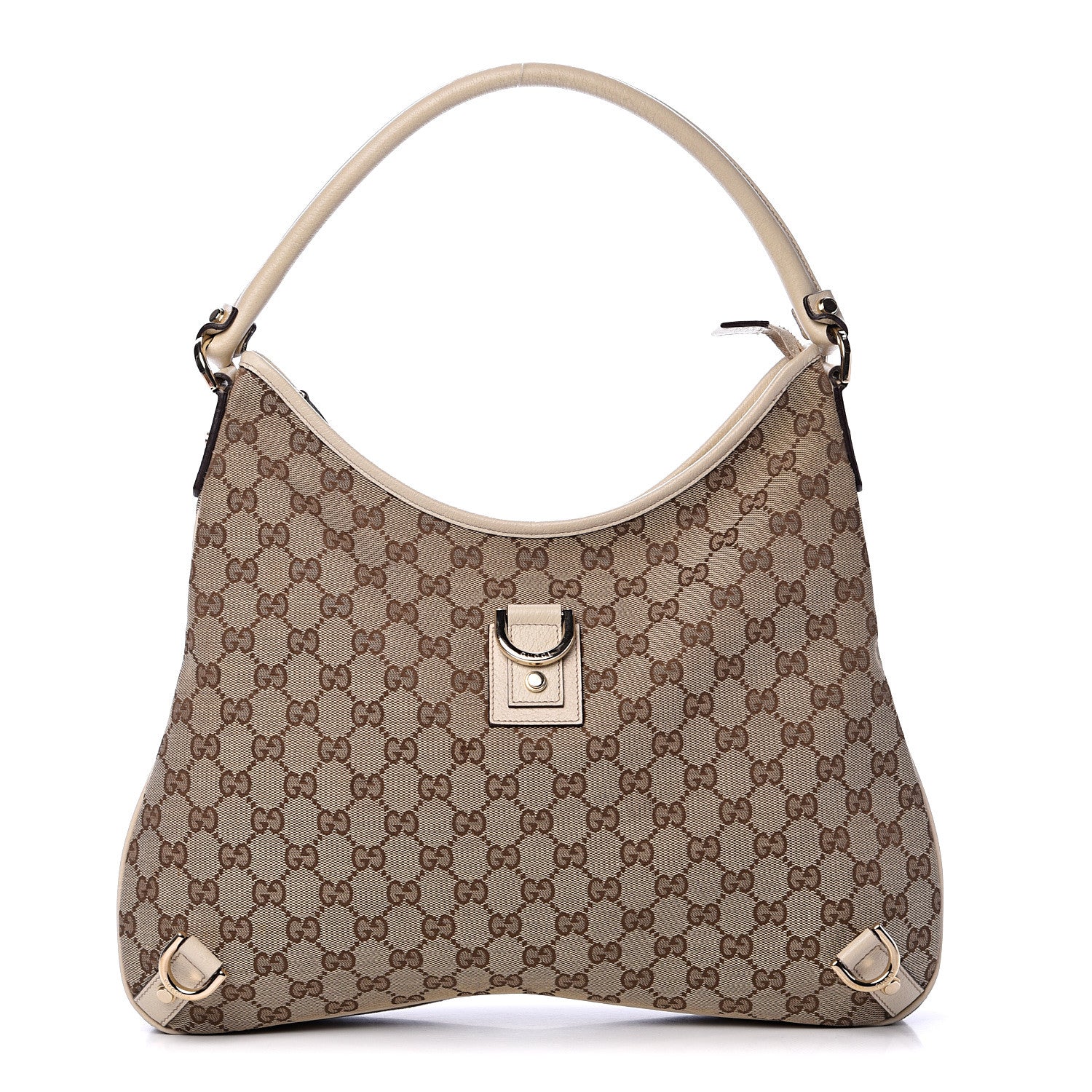 Gucci Monogram Large Abbey D Ring Hobo Off White 1 of 13
