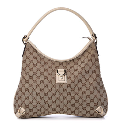 Gucci Monogram Large Abbey D Ring Hobo Off White 1 of 13