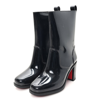 Christian Louboutin Recycled PVC Calfskin Loubirain 70 Boots 39 Black 4 of 9