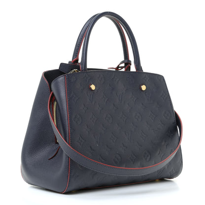 Louis Vuitton Empreinte Montaigne MM Marine Rouge 7 of 32