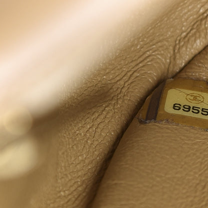 Chanel Lambskin Square Double Stitch Flap Beige 10 of 11