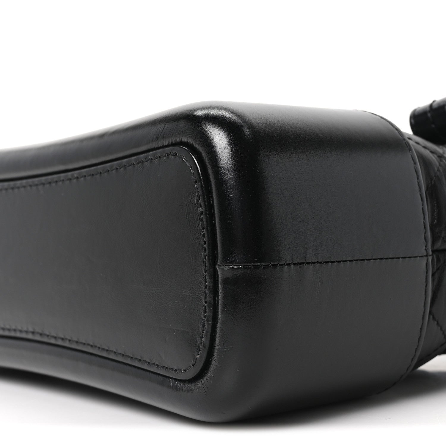 Chanel Aged Calfskin Quilted Medium Gabrielle Hobo Black 10 of 10