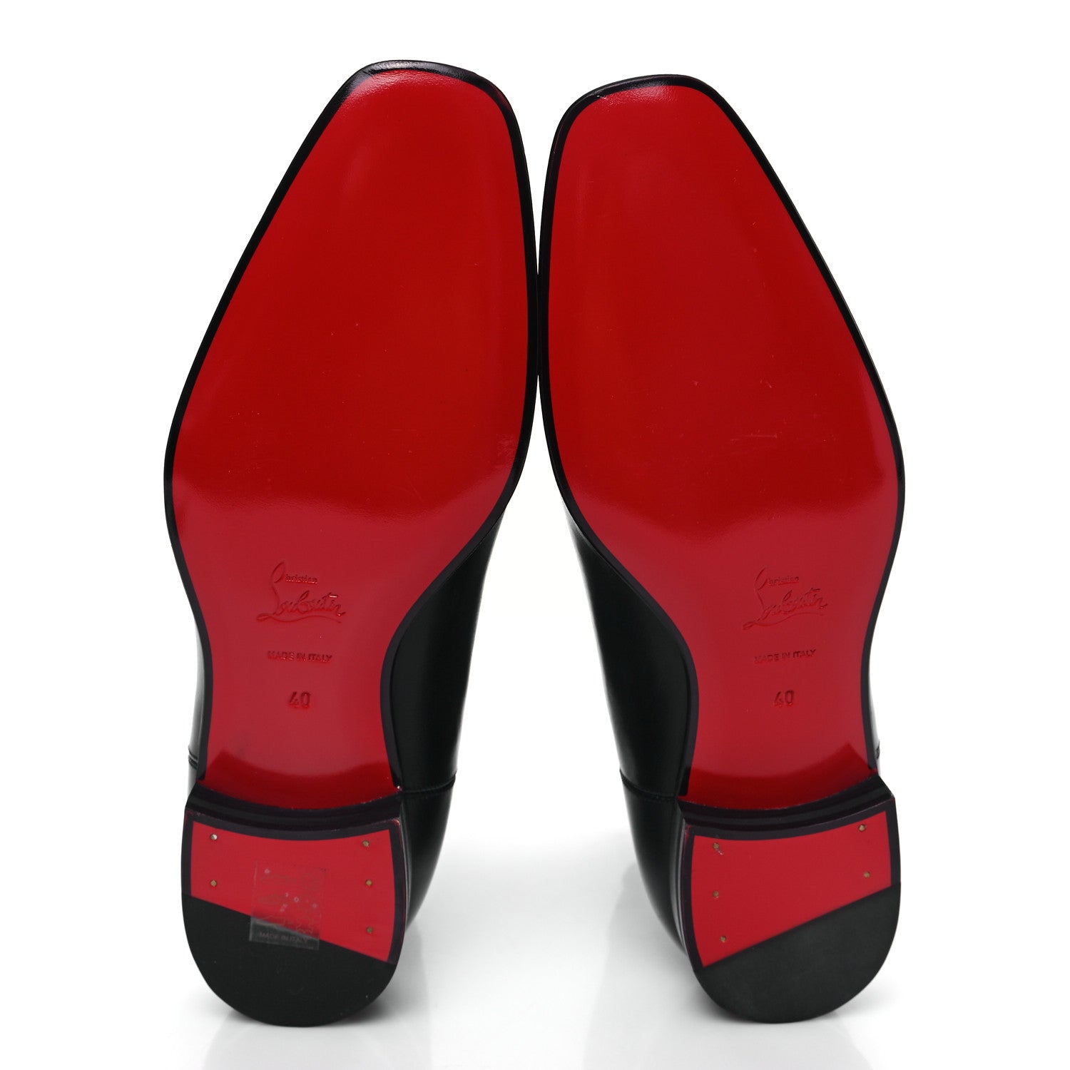 Christian Louboutin Calfskin Roadie Flat Chelsea Boots 40 Black 5 of 7