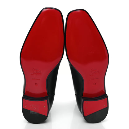 Christian Louboutin Calfskin Roadie Flat Chelsea Boots 40 Black 5 of 7
