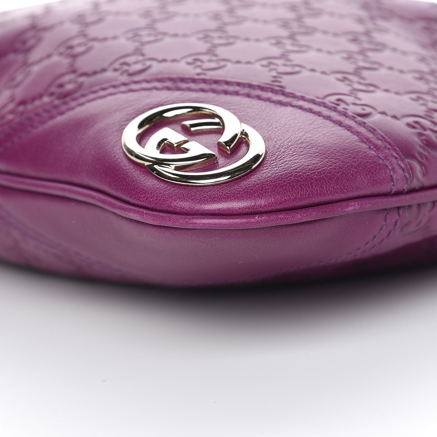 Gucci Guccissima Medium New Britt Hobo Purple 9 of 11