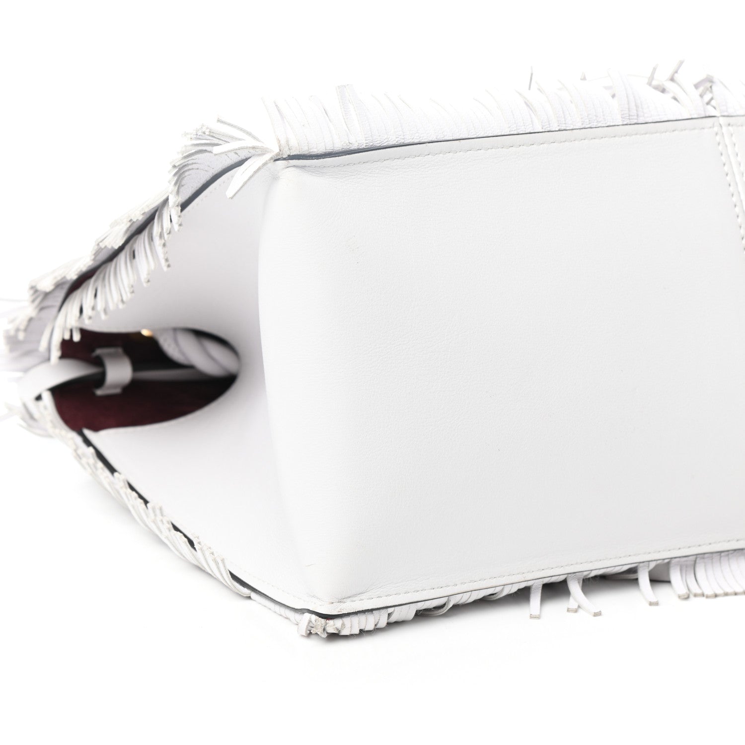 Valentino Garavani Calfskin The Rope Crossbody Bag White 8 of 9