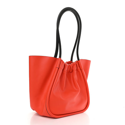 Proenza Schouler Calfskin Large Ruched Tote Red 4 of 9