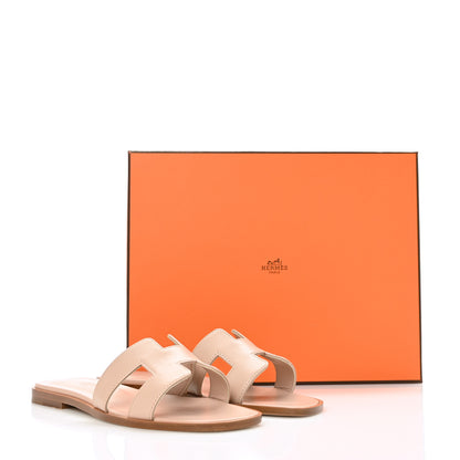 Hermes Box Calfskin Oran Sandals 36 Bois De Santal 9 of 9