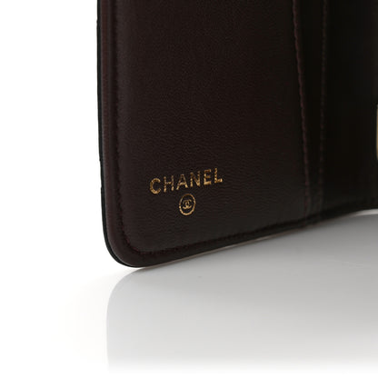 Chanel Lambskin Quilted Small Agenda Cover Black 6 of 7