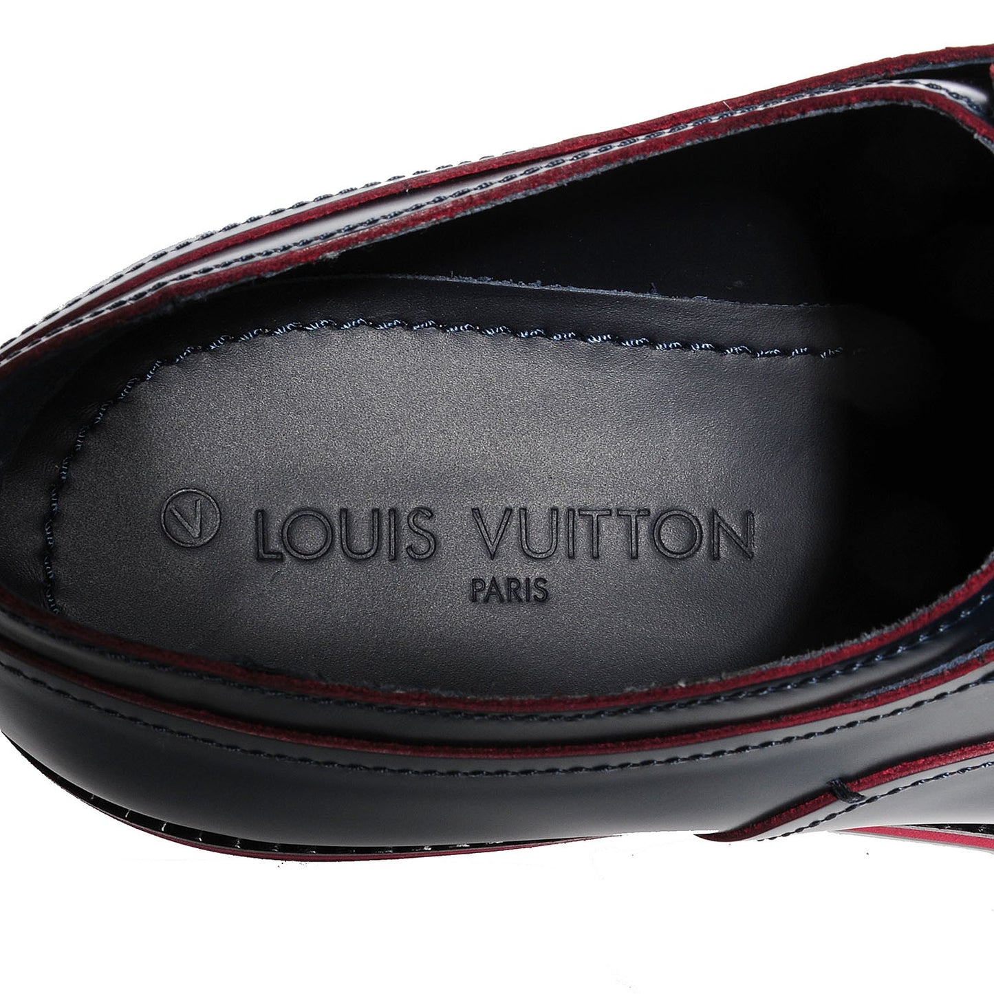 Glazed Calfskin Steel Richelieu Mens Oxfords 10 Marine
