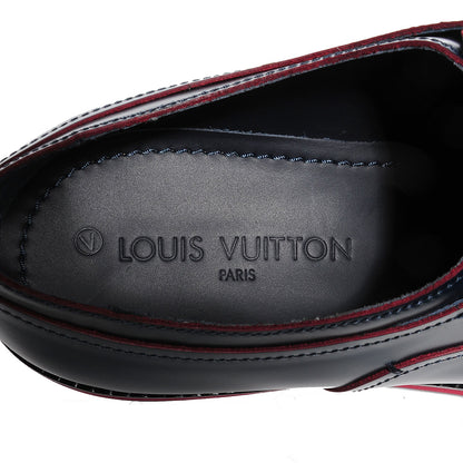 Louis Vuitton Glazed Calfskin Steel Richelieu Mens Oxfords 10 Marine 8 of 8
