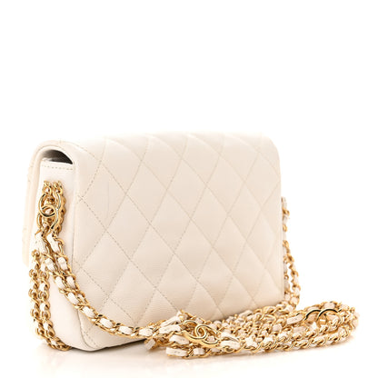 Chanel Caviar Quilted Mini CC You Flap White 3 of 21