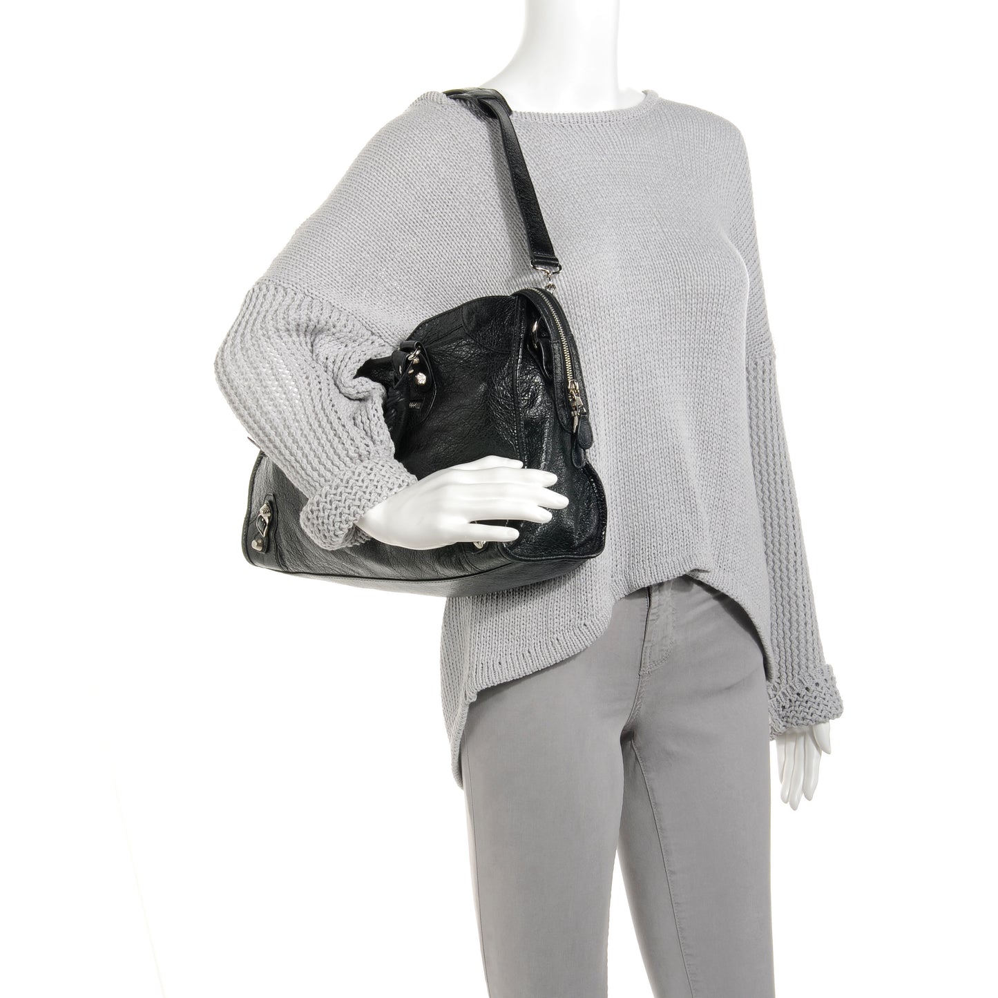 Agneau Giant 12 Silver Hardware City Black