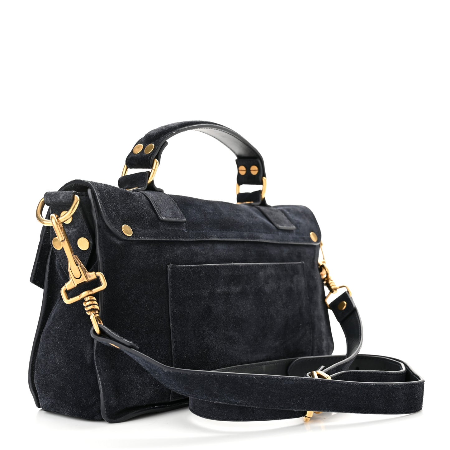Suede Tiny PS1 Satchel Midnight