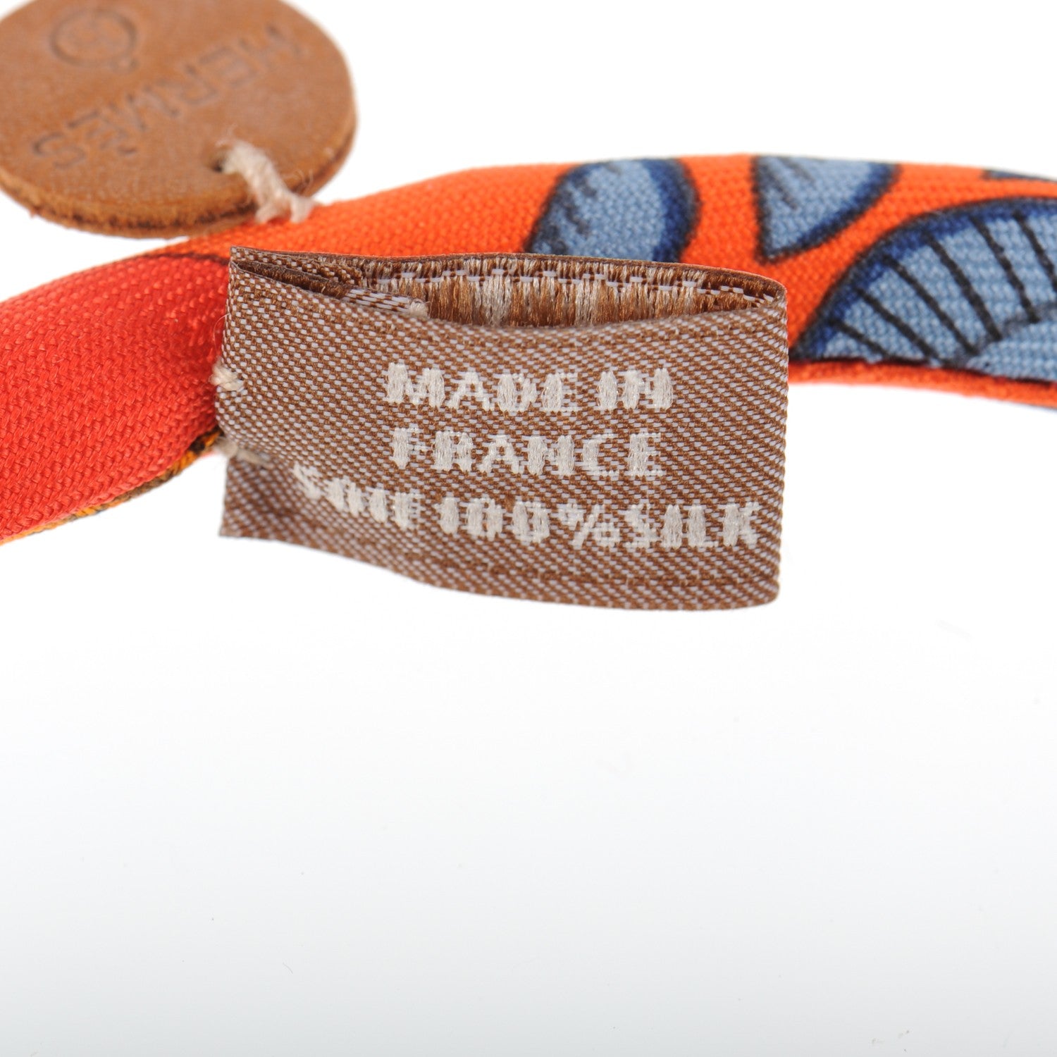 Hermes Silk Collier En Soie Petit H Necklace 5 of 7