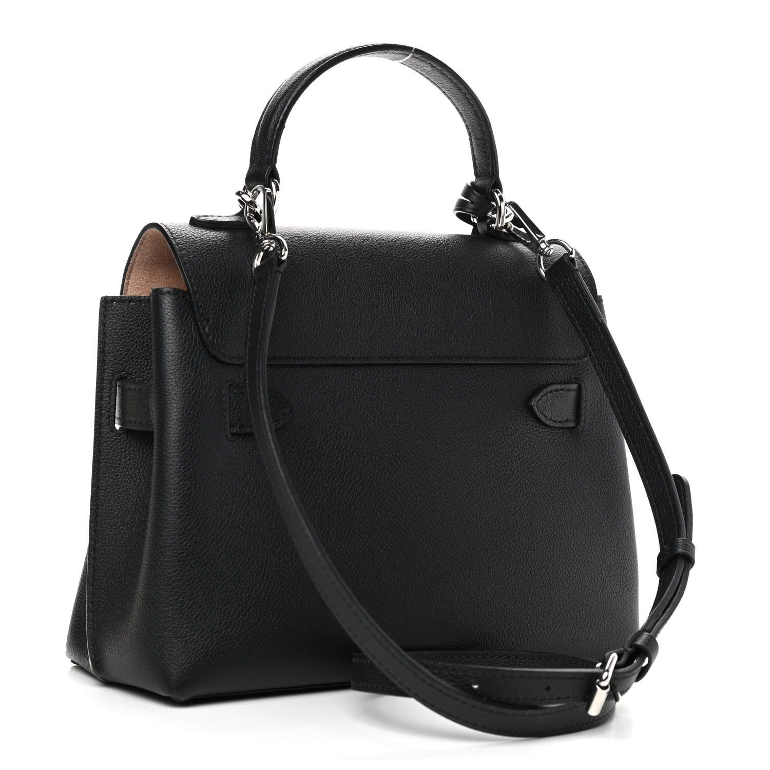 Louis Vuitton Calfskin Lockme Ever BB Black 3 of 9