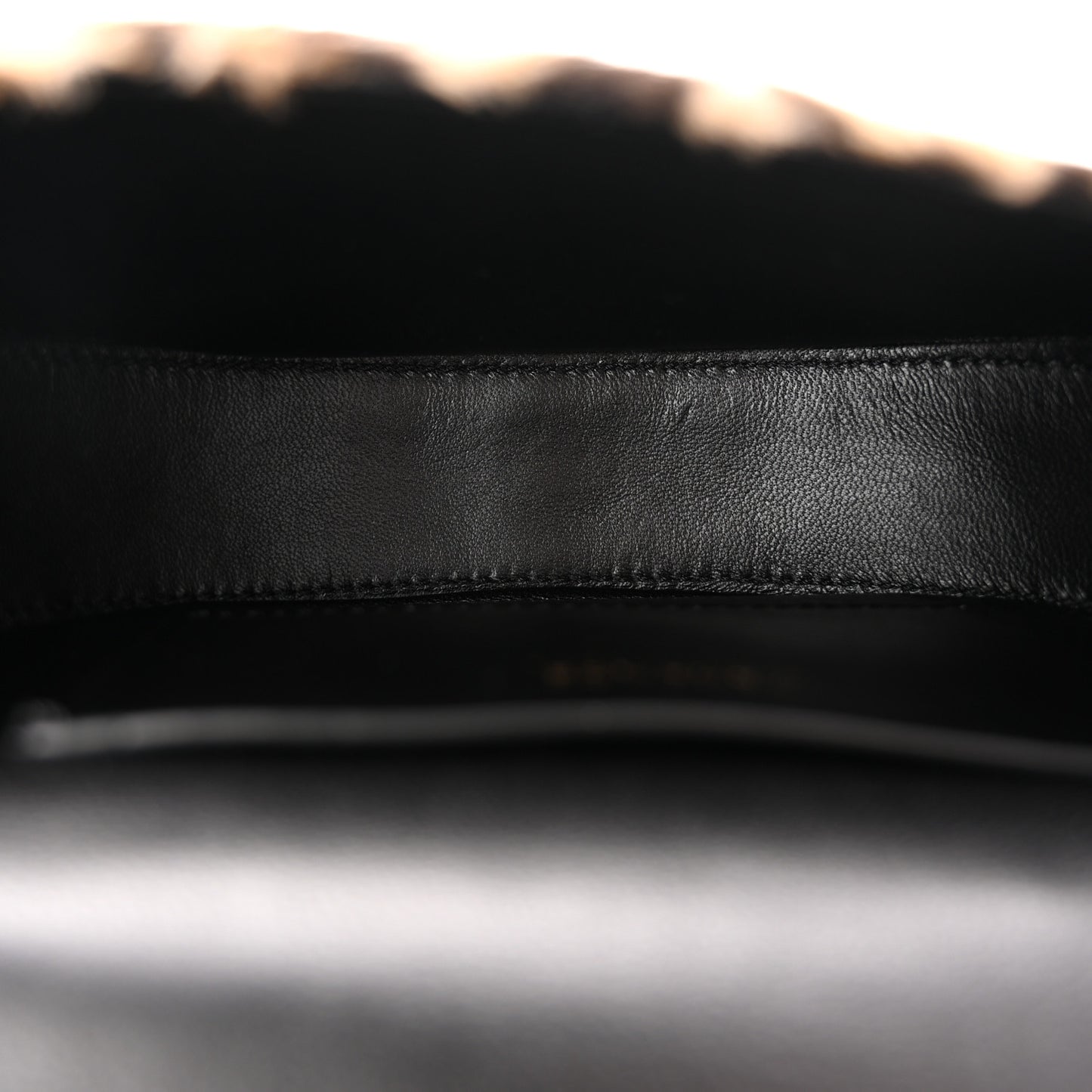 Faux Fur Leopard Virtus Belt Bag Black