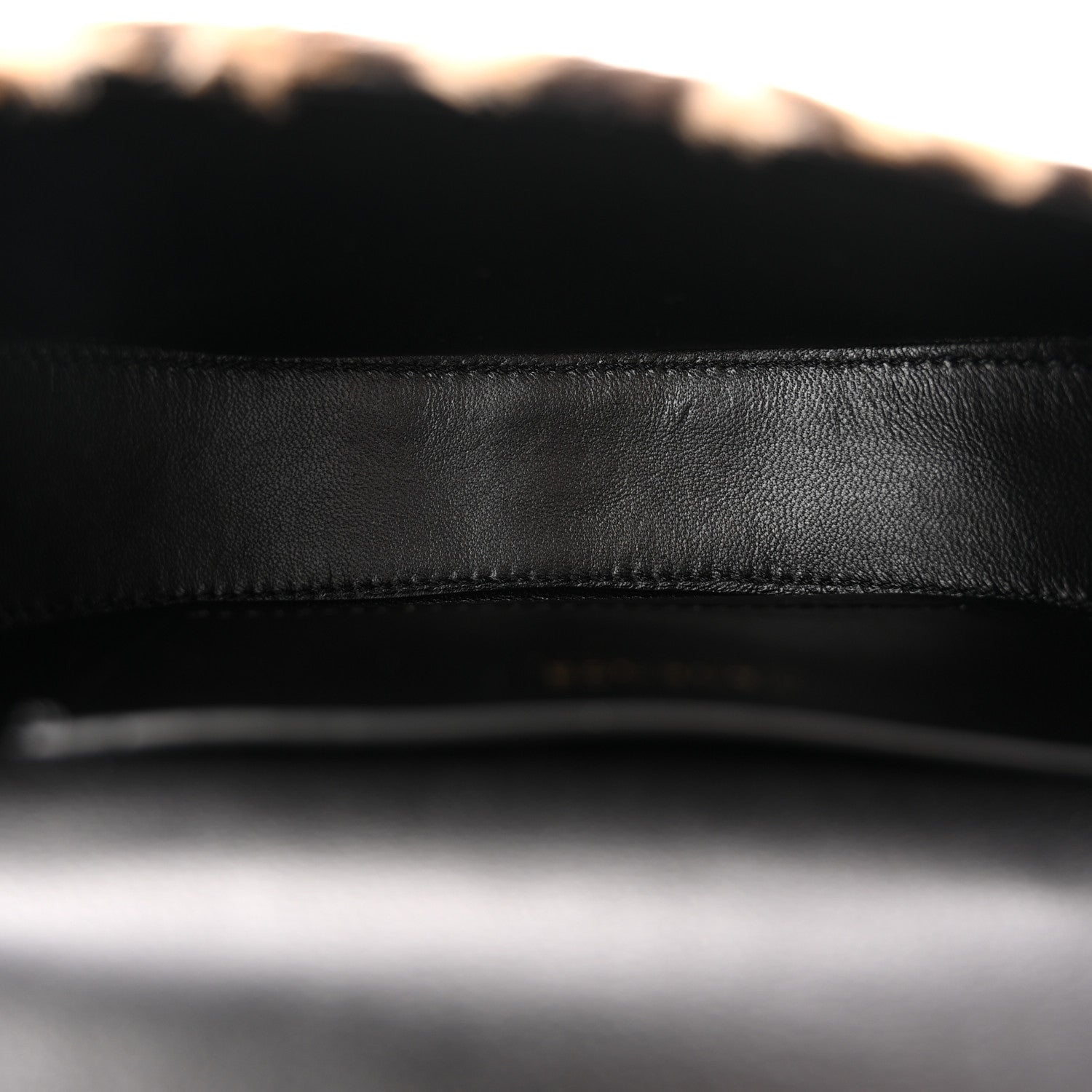 Versace Faux Fur Leopard Virtus Belt Bag Black 5 of 10