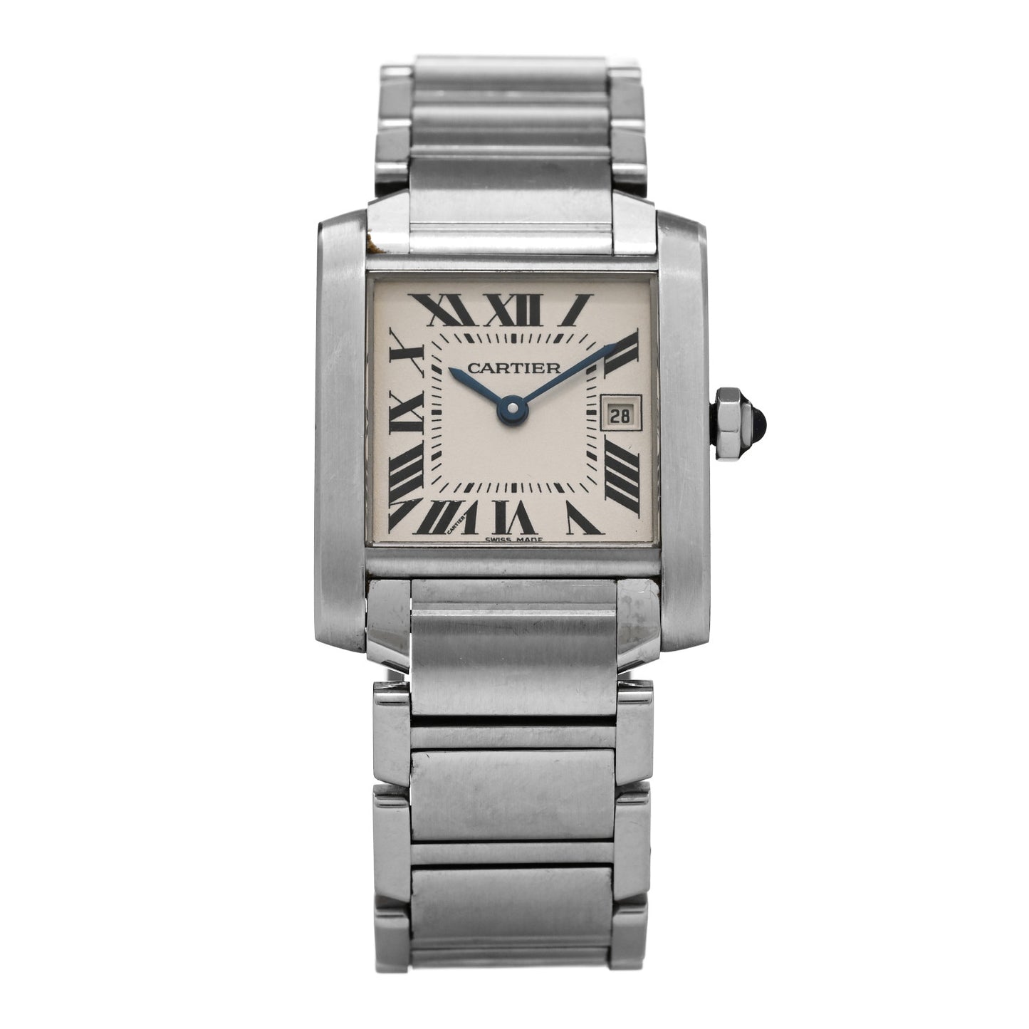 Stainless Steel 25mm Tank Francaise Quartz Watch