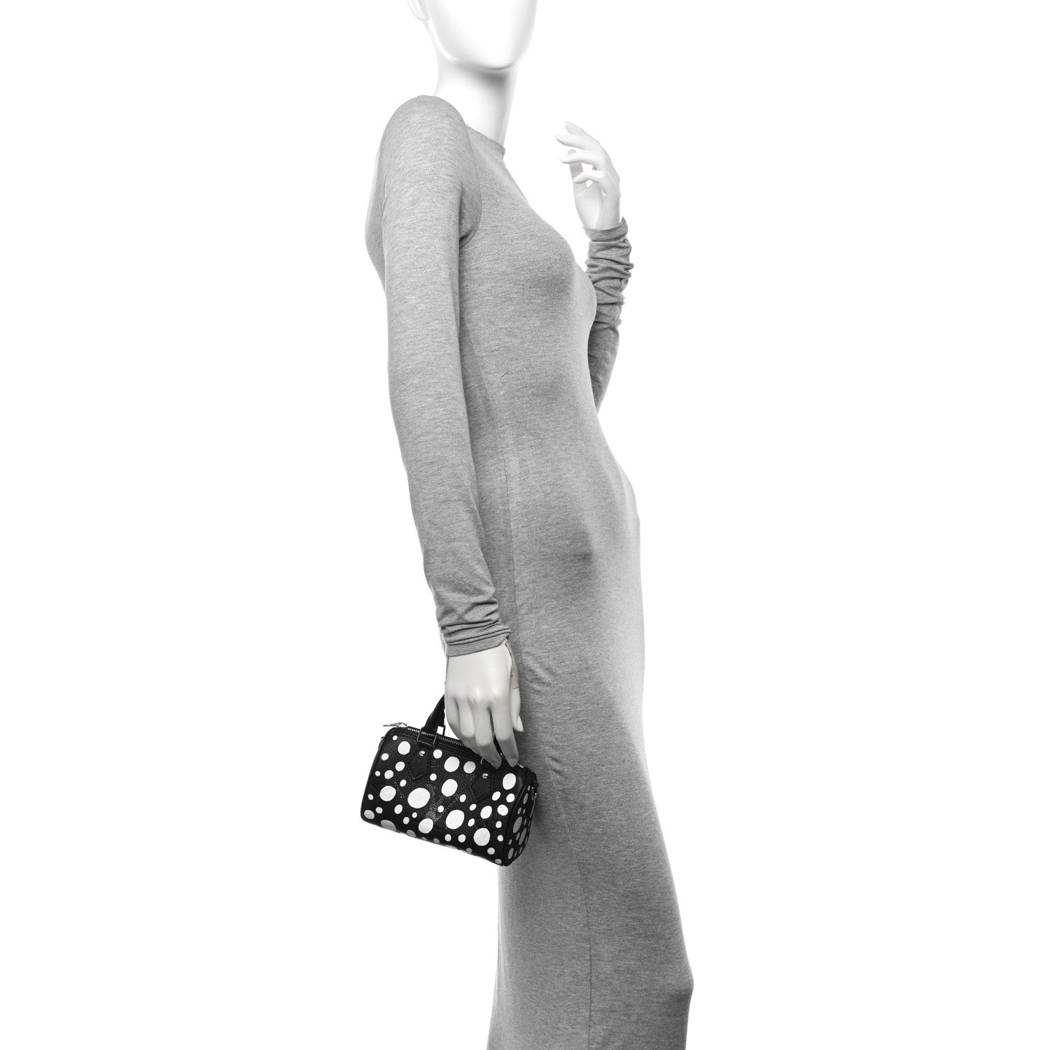 Louis Vuitton LV X YK Empreinte Infinity Dots Nano Speedy Bandouliere Black White 2 of 10