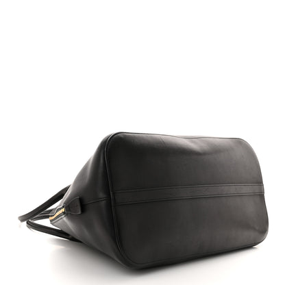 The Row Polished Saddle Calfskin Large Devon Bag Black 4 of 9
