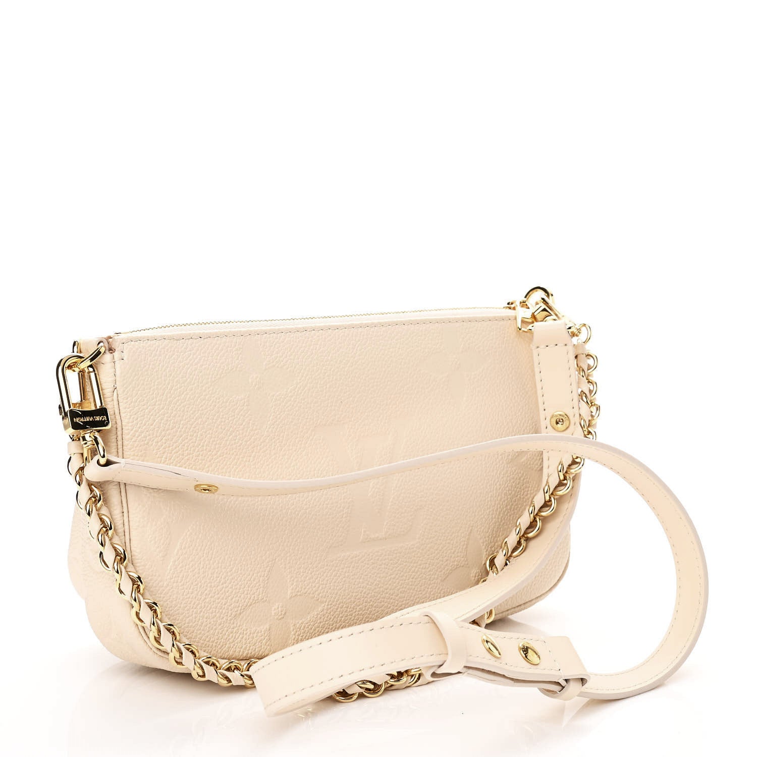 Louis Vuitton Empreinte Monogram Giant Multi Pochette Accessories Cream 3 of 11