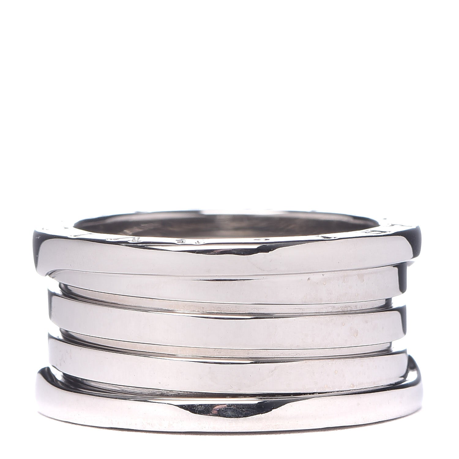 Bulgari 18K White Gold B.Zero1 Four-Band Ring 57 8 3 of 5