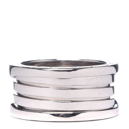 Bulgari 18K White Gold B.Zero1 Four-Band Ring 57 8 3 of 5
