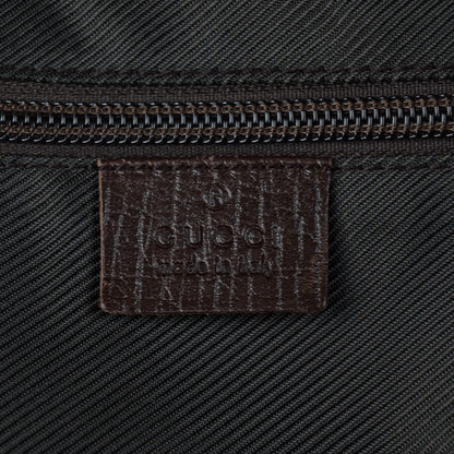 Gucci Coated Canvas Monogram Large Carry On Duffle Bag Brown 6 of 8