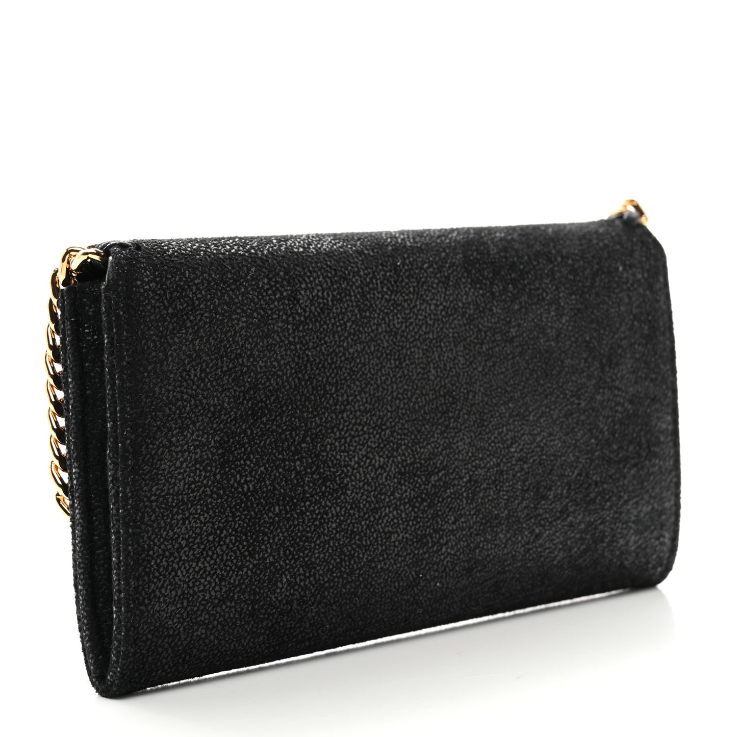 Shaggy Deer Falabella Flap Wallet Black