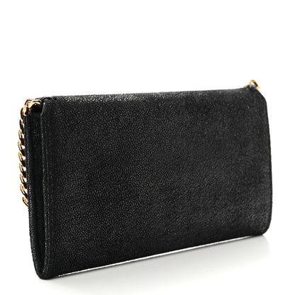 Stella McCartney Shaggy Deer Falabella Flap Wallet Black 3 of 6