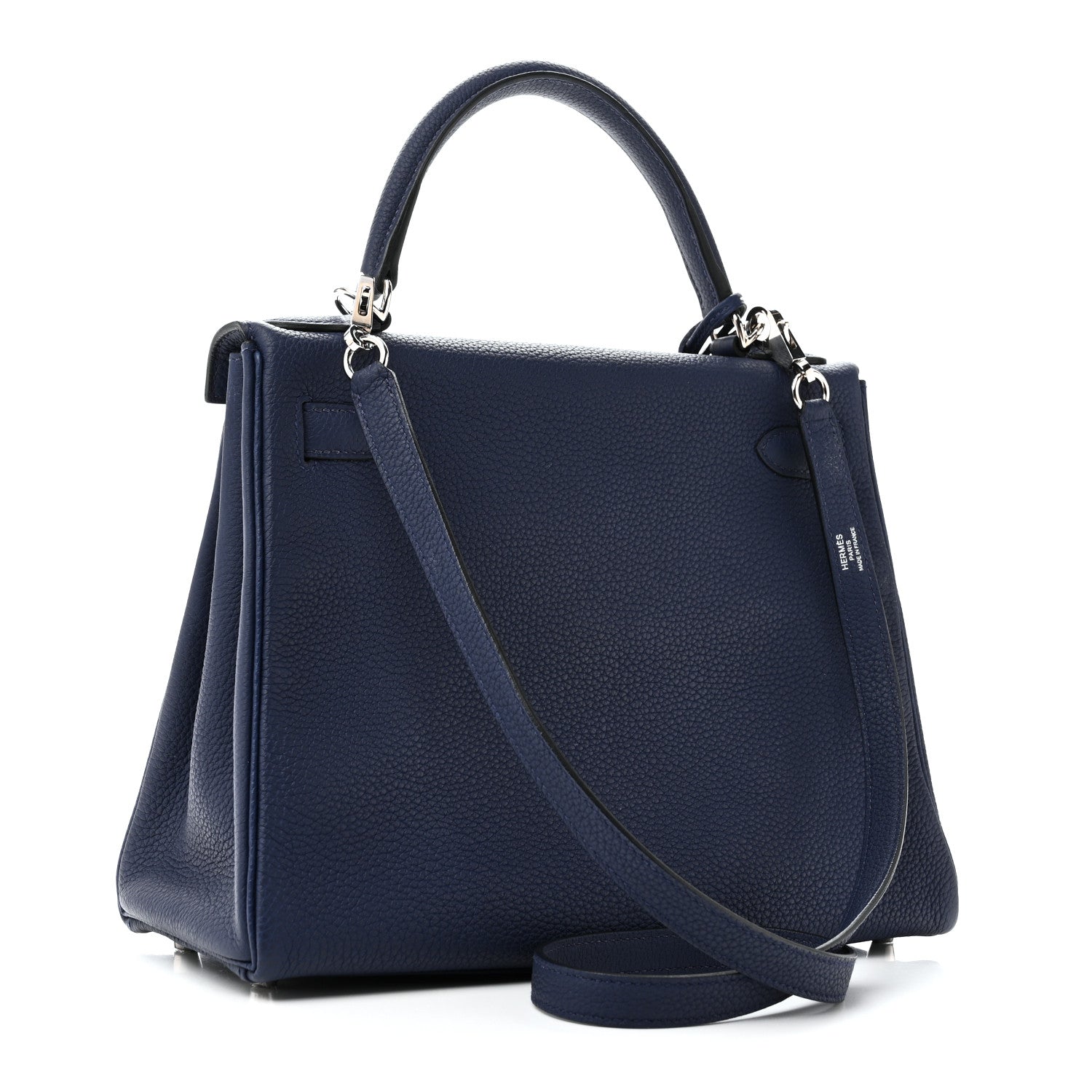 Hermes Togo Kelly Retourne 28 Bleu Saphir 3 of 11
